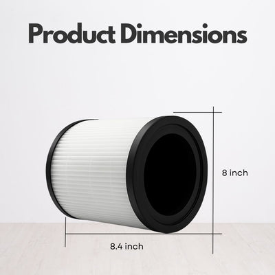 Nispira MAF-03 3-in-1 True HEPA Filter Replacement Compatible with Miko Ibuki L Air Purifier