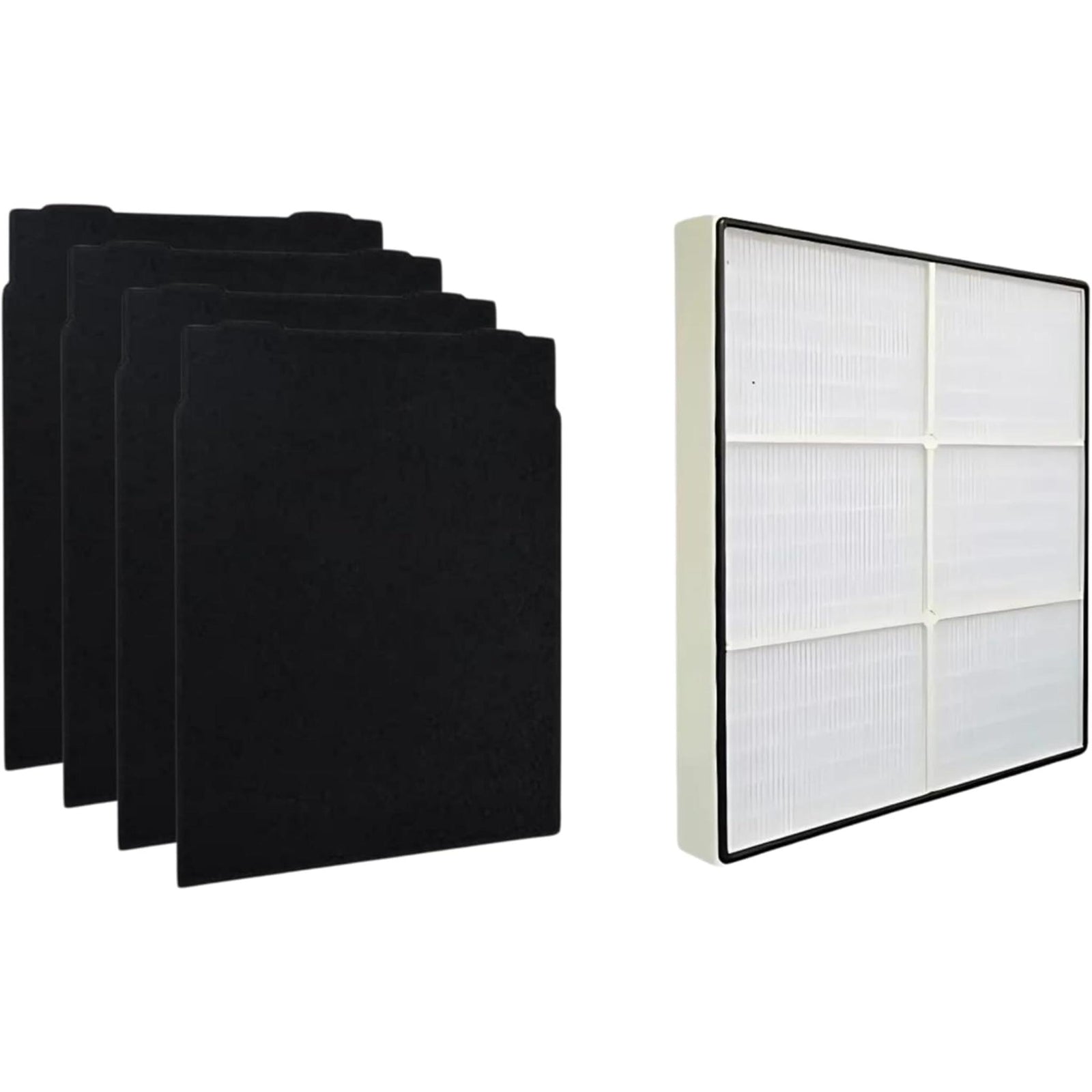 Nispira True HEPA Carbon Filter Set Compatible with Sears Kenmore Air Purifier 83375, 83376, 83200, 83202, 295 Series