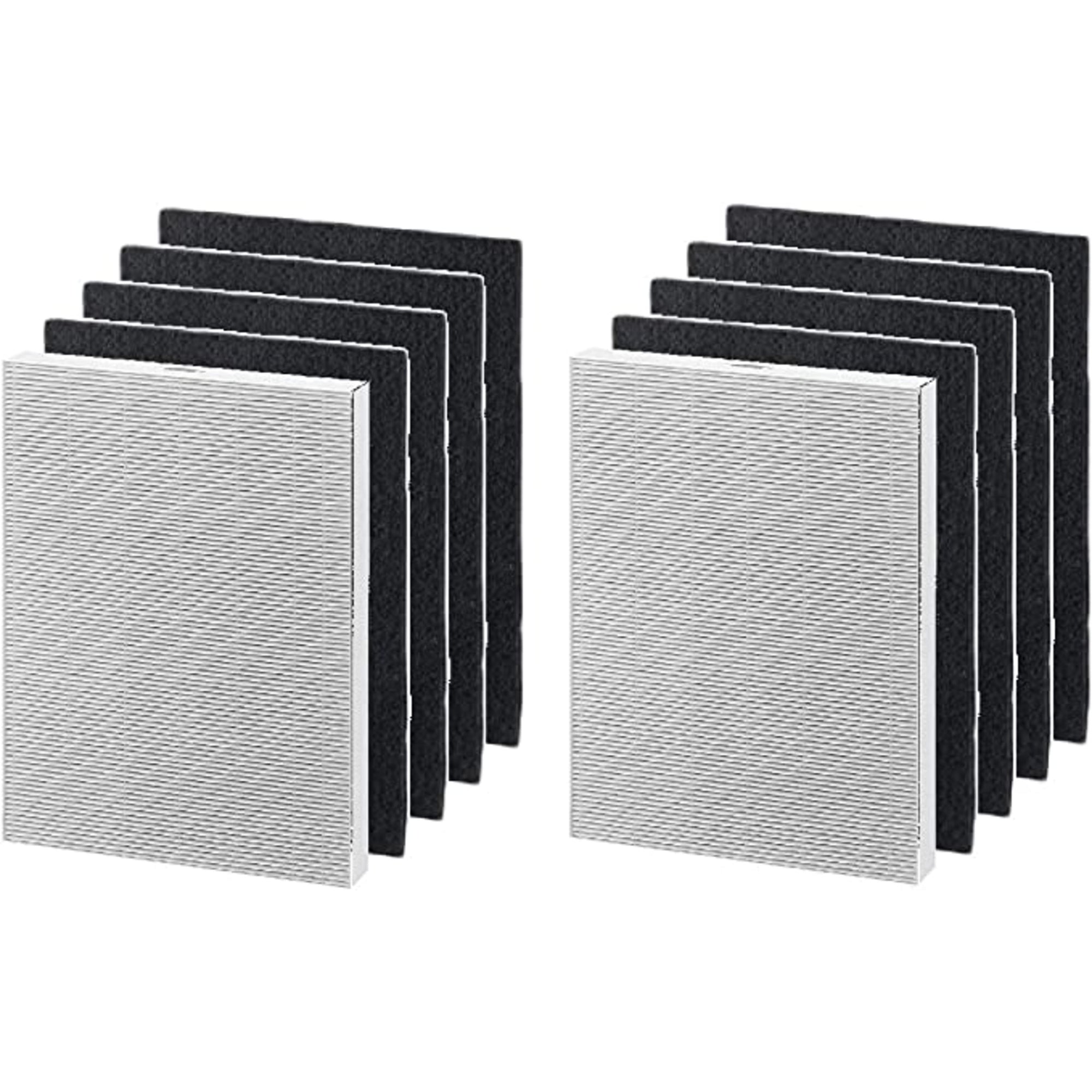Nispira True HEPA Filter + Activated Carbon Pre Filter Set for Fellowes AeraMax Air Purifier 190, 200, DB55, DX55, 9287101