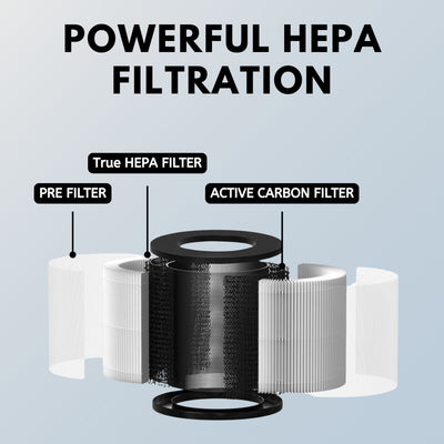 Nispira True HEPA Replacement Filter Compatible with MA#14 Air Purifier MA14RB1 MA14RW1