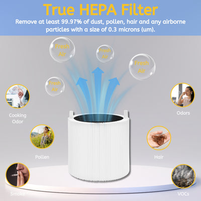 Nispira Mini Max Replacement Filter For Blue air Blue Pure Mini Max Air Purifier 3-in-1 Activated Carbon Filters