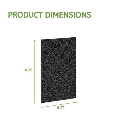 Nispira Activated Carbon Pre-Filter Replacement For FLT4100 HEPA Air Purifier AC4100, 4 Sheets