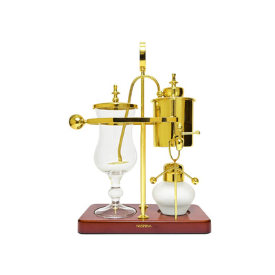 Nispira Vintage Belgium Belgian Royal Balance Syphon Siphon Coffee Maker, Gold