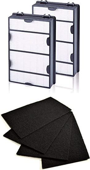 Nispira True HEPA  + Carbon Pre Filters for Holmes Air Purifier HAPF600 HAPF600D HAPF600D-U2 Filter B