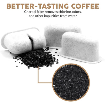 Nispira Replacement Activated Charcoal Water Filters for Beautiful 14-Cup Programmable Drip Coffee Maker by Barrymore