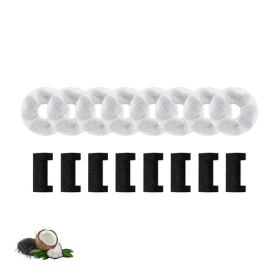 Nispira Cat Water Fountain Replacement Filters with Activated Carbon, Compatible with DEEIPET 74oz/135oz Models