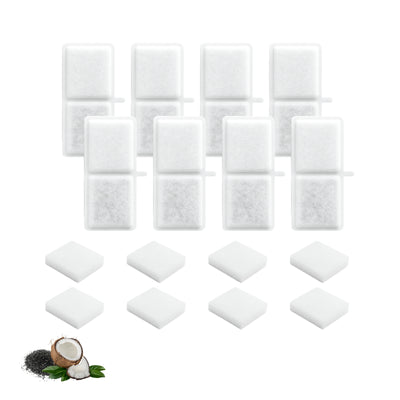 Nispira Cat Water Fountain Filters Compatible with Kastty Battery Operated 108oz/3.2L Pet Fountain, Activated Carbon Replacement Filters