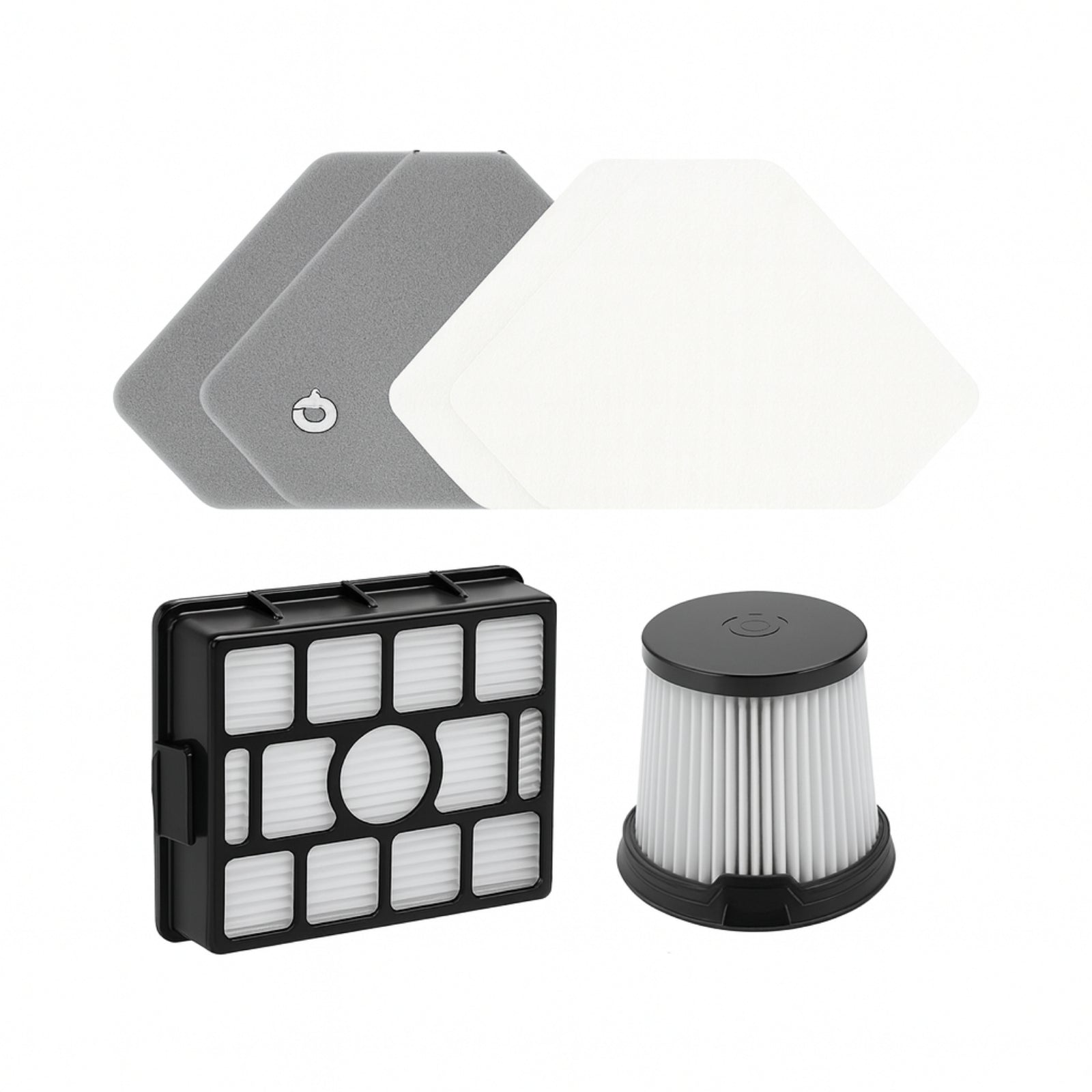 Nispira Filter Replacement Set for Shark BU3521 BU3120 BU3121 BU3523 Clean Lightweight Cordless Stick Vacuum with Auto-Empty System