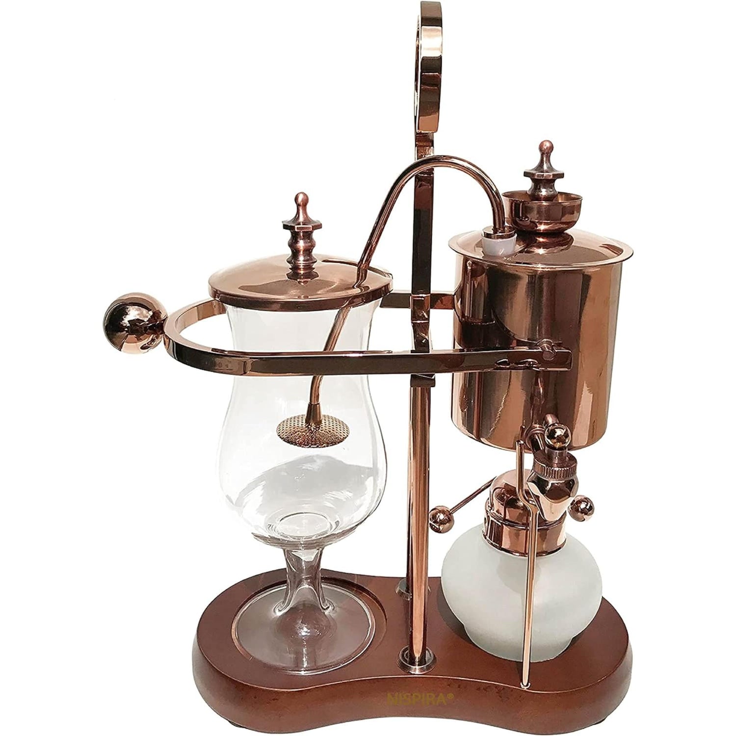 Nispira Vintage Belgium Royal Balance Syphon Siphon Coffee Maker, Copp