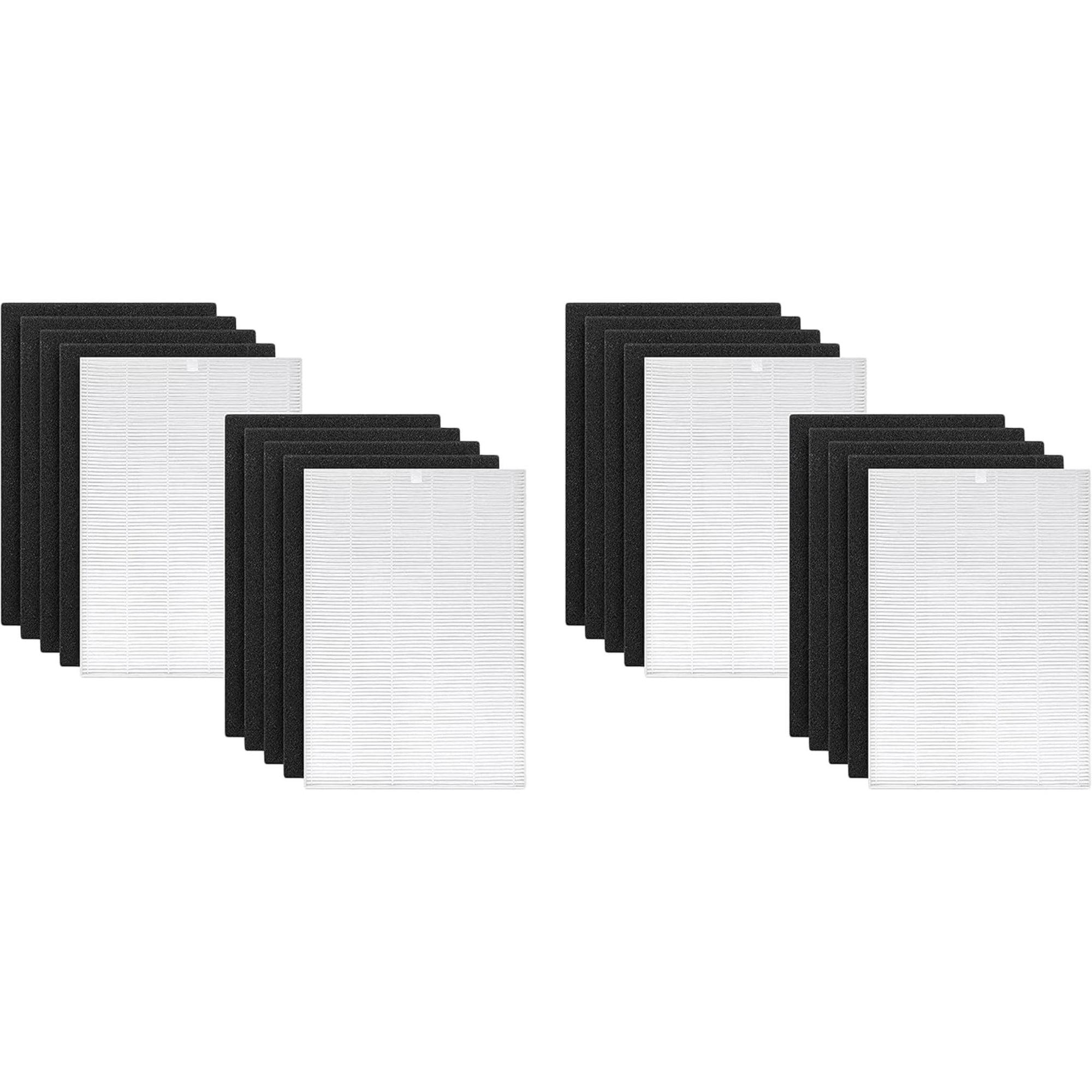 Nispira HEPA Carbon Filter Replacement For Coway Air Purifier AP-1512H – 2-Pack, Flat Panel