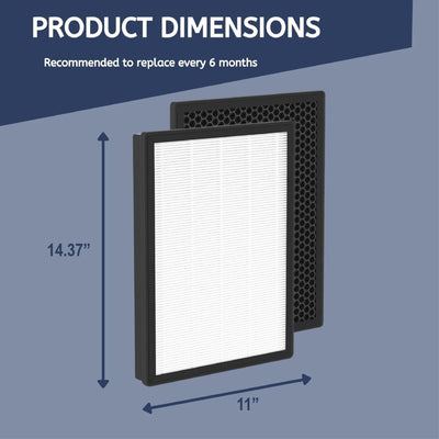 Nispira True HEPA Carbon Filter for Alexapure Breeze Air Purifier AP-B102 3049