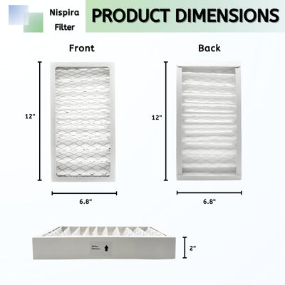 Nispira 30963 Hepatech Filter Replacement For Hunter Air Purifier 30709, 30710, 30711, 30714, 30721, 30752, 30760, 30790, 30791, 30857, 36710, 37760