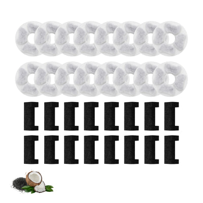 Nispira Cat Water Fountain Replacement Filters with Activated Carbon, Compatible with DEEIPET 74oz/135oz Models