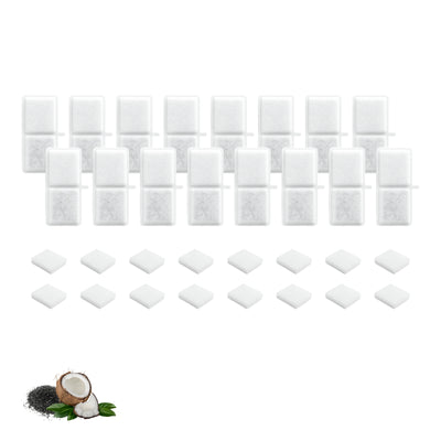 Nispira Cat Water Fountain Filters Compatible with Kastty Battery Operated 108oz/3.2L Pet Fountain, Activated Carbon Replacement Filters