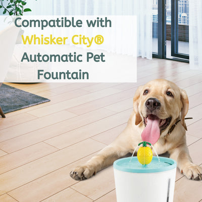 Nispira Replacement Large Water Filter Compatible With Whisker City Automatic Pet Fountain For Cat Dog Size 5"L x 2.5"W