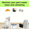 NISPIRA Dog Cat Water Fountain Activated Charcoal Water Filter Kit Replacements For Petlibro PLWF005 PLWF115 PLWF105, Triple Filtration System Replacement Filter with Pre-filter Sponge