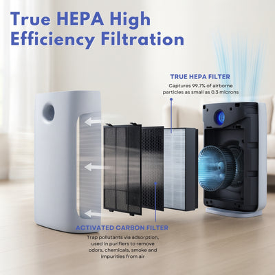 Nispira FY2420 FY2422 NanoProtect Replacement Filter Compatible with Philips Air Purifier 2000/ 2000i Series, AC2889, AC2882, AC2887, AC2880, AC3829/10, AC3821/20