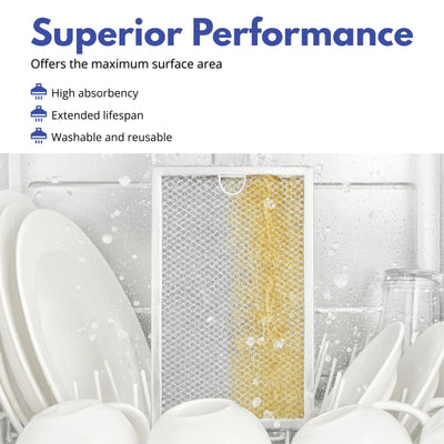 Nispira Air Grease Filters Replace GE microwave range hood WB06X10596