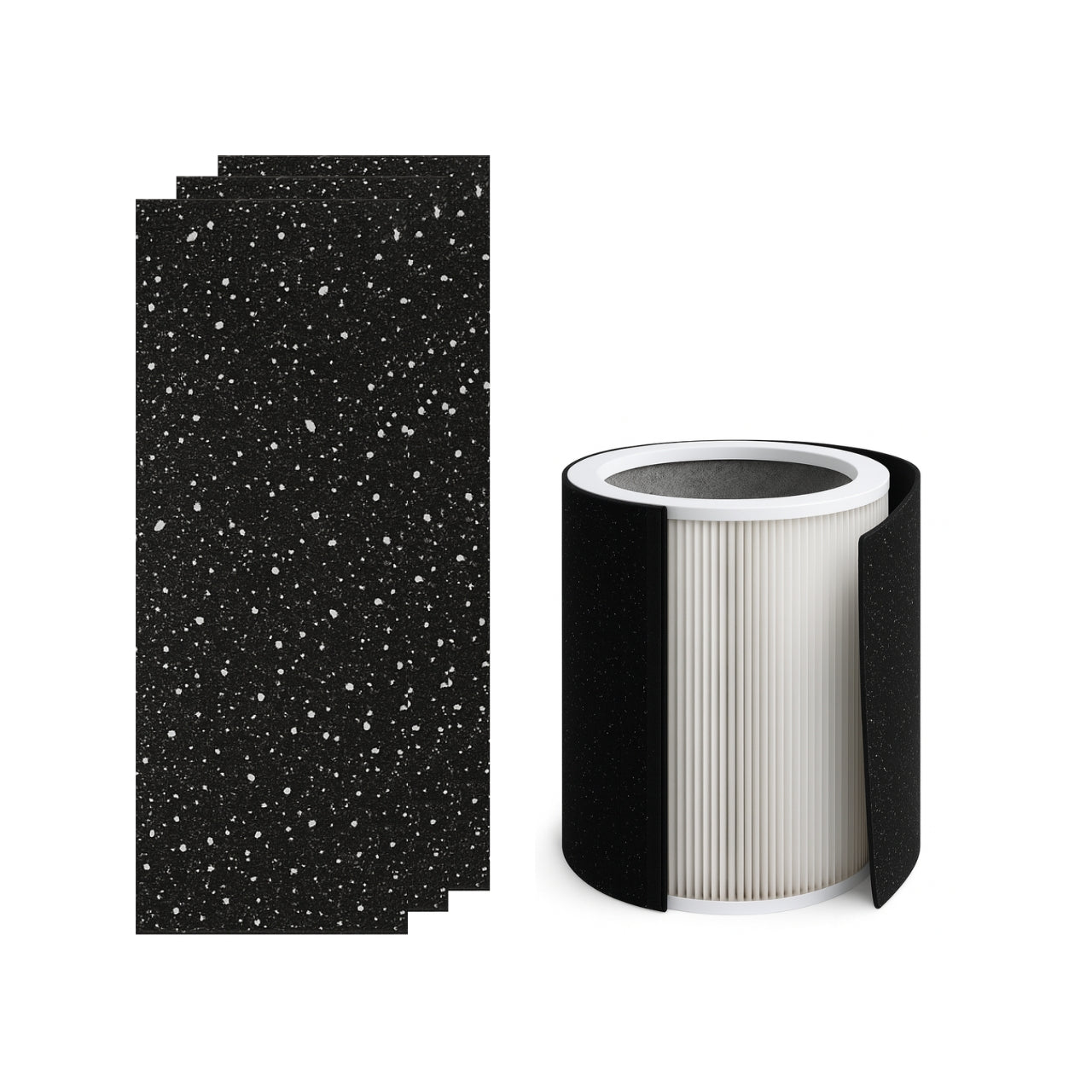 Nispira True HEPA Filter Replacement for Hunter HP670 Air Purifier, Includes 4 Carbon Pre-Filters, Comparable to H-HF670-VP