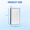 Nispira F2 True HEPA Filter Compatible with Filtrete Room Air Purifier FAP-C02WA-G2 FAP-T03BA-G2