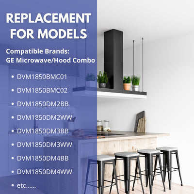 Nispira Air Grease Filters Replace GE microwave range hood WB06X10596