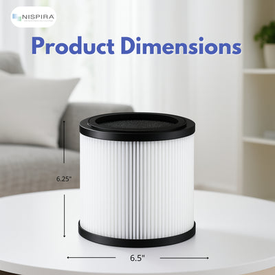 Nispira 5-Speed 4-In-1 True HEPA Filter for SilverOnyx KJ150F-C02 Air Purifier 8541832765