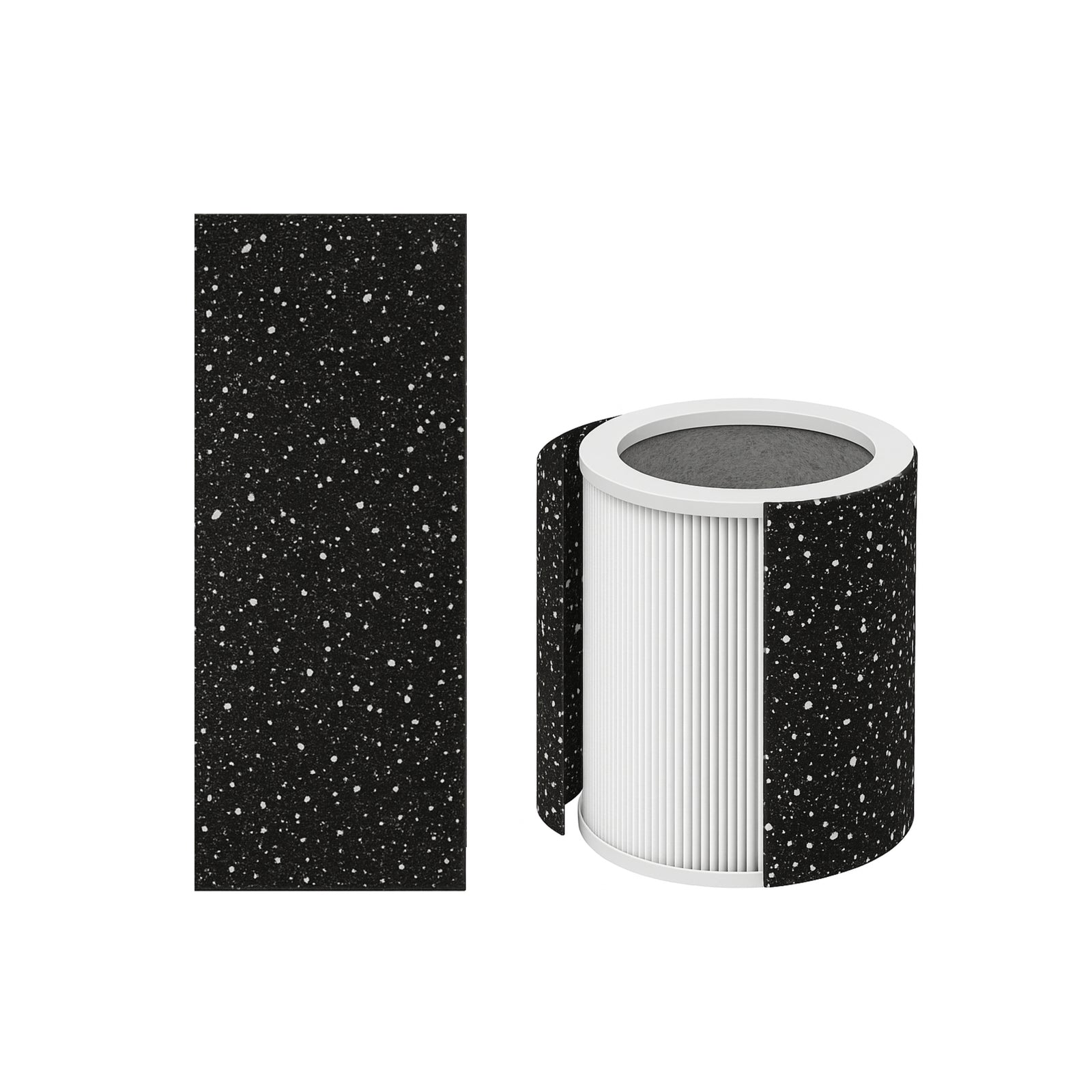 Nispira 3-In-1 True HEPA Activated Carbon Filter Replacement Compatible with Hunter HP400 Air Purifier H-HF400-VP | Removes Smoke, Dust, VOCs Chemical