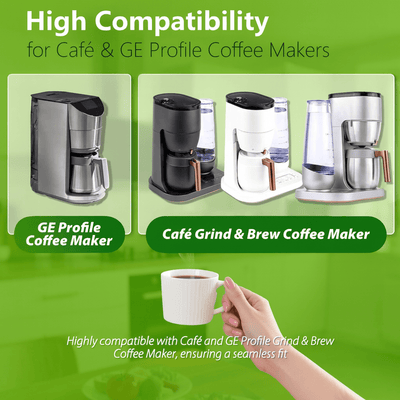Nispira C7CGFLTR WC01X21020 Charcoal Water Filters Replacement For GE Café, GE Profile Grind & Brew, Specialty Coffee Maker with Thermal Carafe