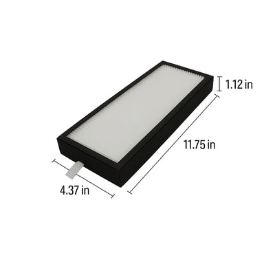 Nispira Premium True HEPA Filter / Carbon Pre Filter Compatible with Hoover Purifier Wh10100, WH10200, WK17004QPC, WK17003QPC Part AH60010 / Oreck Air Tower AK60010QPC