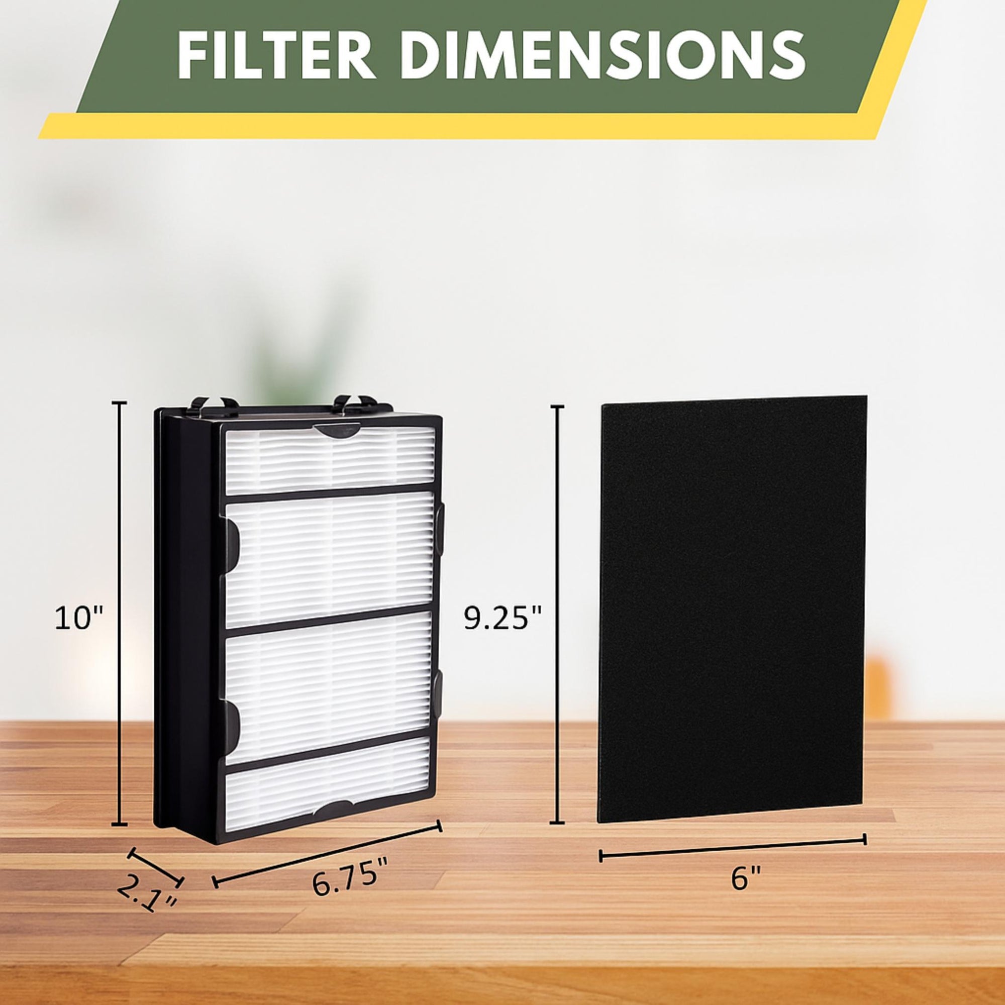 Nispira HAPF600 Replacement Filter B for Holmes Air Purifier HAPF8650 HAP615 HAP625 HAP650 HAPF600D HAPF600D-U2.