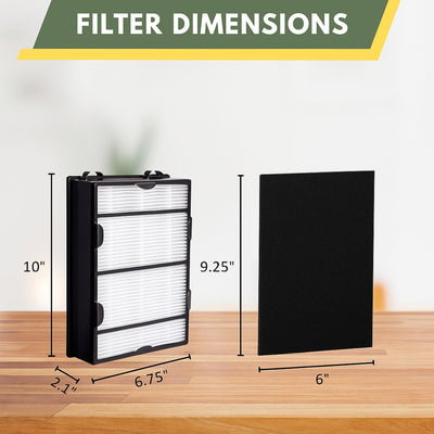 Nispira HAPF600 Replacement Filter B for Holmes Air Purifier HAPF8650 HAP615 HAP625 HAP650 HAPF600D HAPF600D-U2.