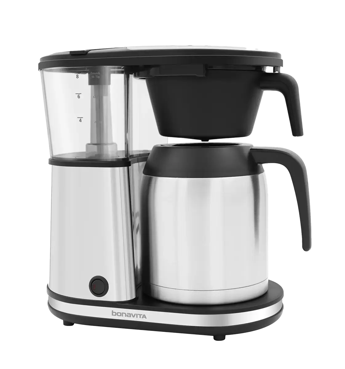 Bonavita Connoisseur 8-Cup Coffee Maker | SCA-Certified | One-Touch Operation |  Double-Walled Stainless Steel Carafe
