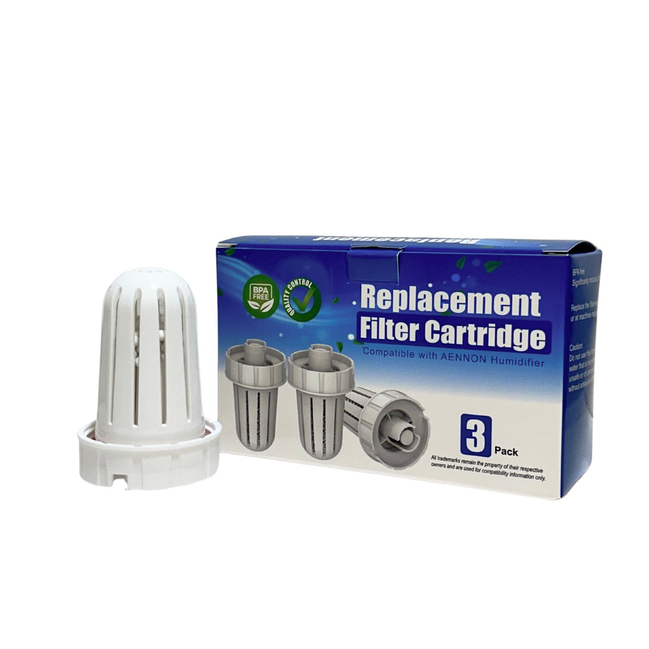 Nispira Mist Demineralization Cartridge Filter Replacement Compatible with Aennon Cool Mist Ultrasonic Humidifier