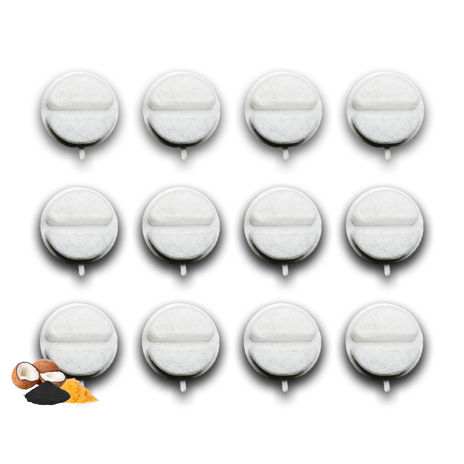 NISPIRA Triple Filtration Charcoal Water Filter Compatible with 84oz/2.5L Nugget Dog & Cat Water Fountain Dispenser