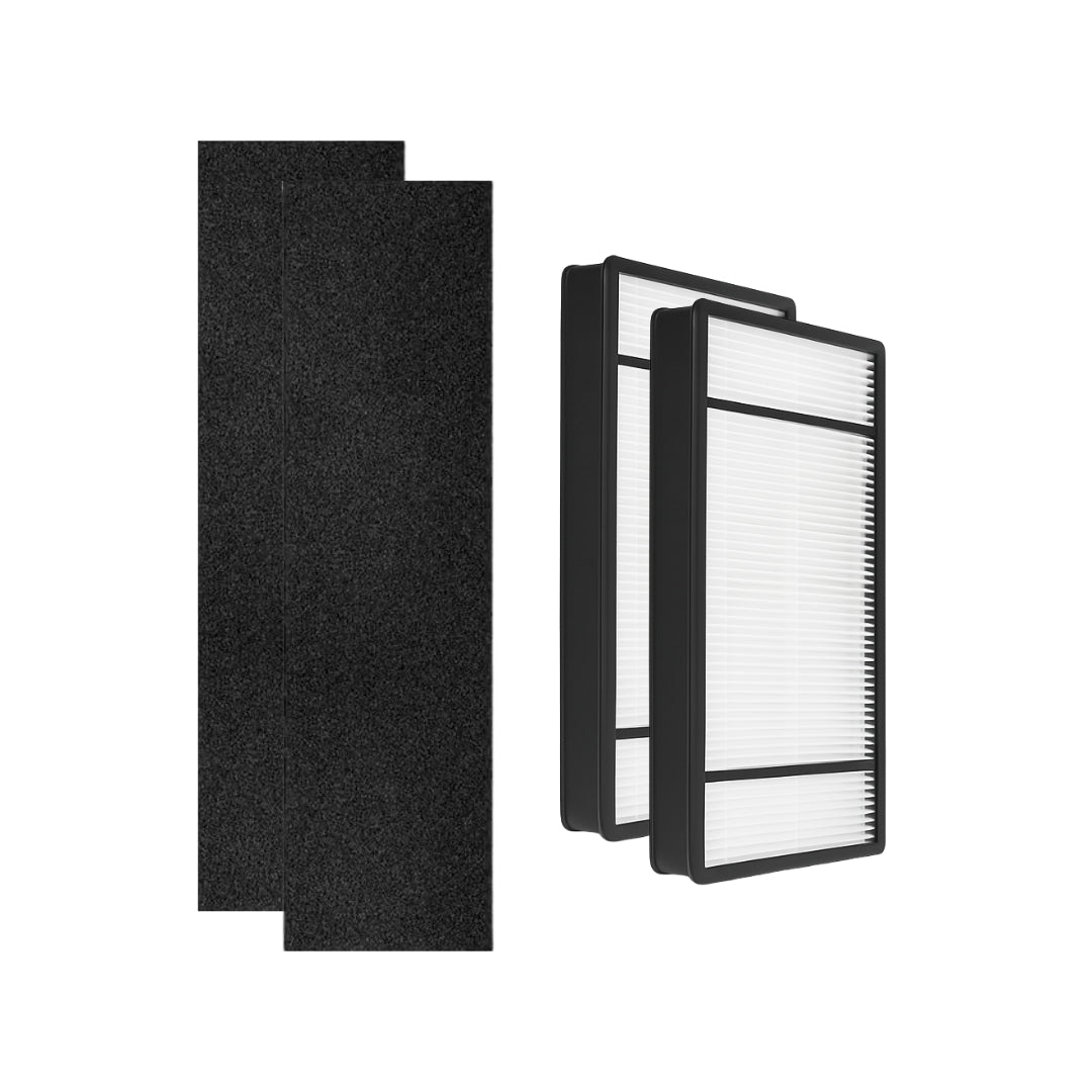 Nispira True HEPA Filter H + Carbon Pre Filter B for HRF-H1 Honeywell Air Purifier HPA050, HPA150, HPA060, HPA160, HHT055, HHT155, 2 Sets
