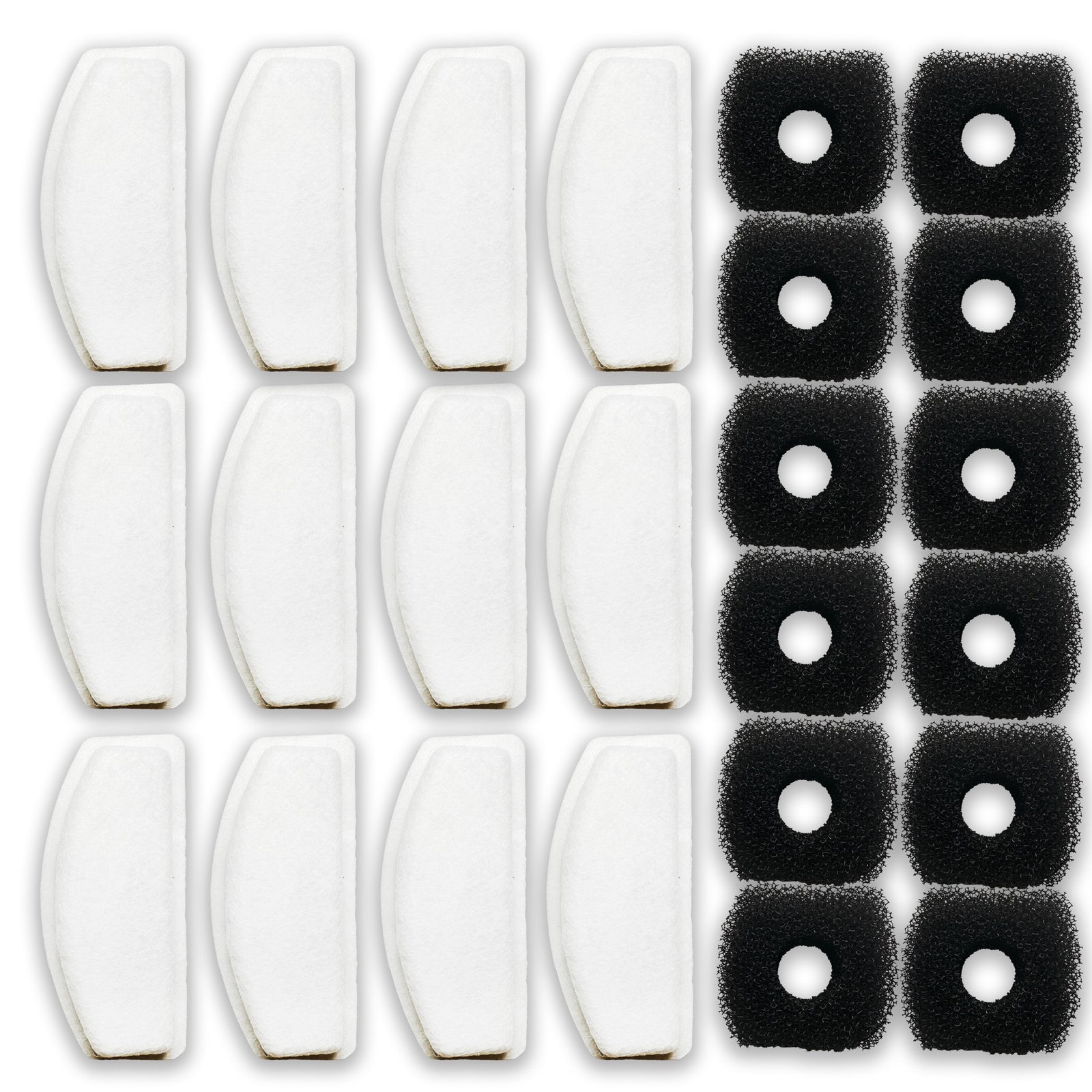 NISPIRA Charcoal Water Filter Replacements Compatible with ORSDA D30 67oz/2L Pet Cat Water Fountain