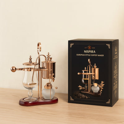 Vintage Belgian Balance Coffee Brewer Royal Balance  Siphon Coffee Maker - Copper