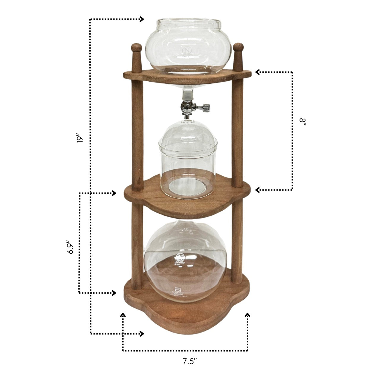 Nispira Cold Brew coffee Maker Ice Coffee Drip Machine with Advanced S