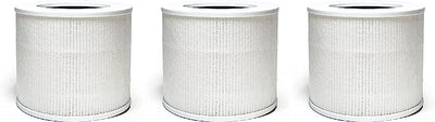 Nispira 3-In-1 True HEPA Activated Carbon Filter Compatible with Levoit Core Mini Air Purifier, Removes Smoke