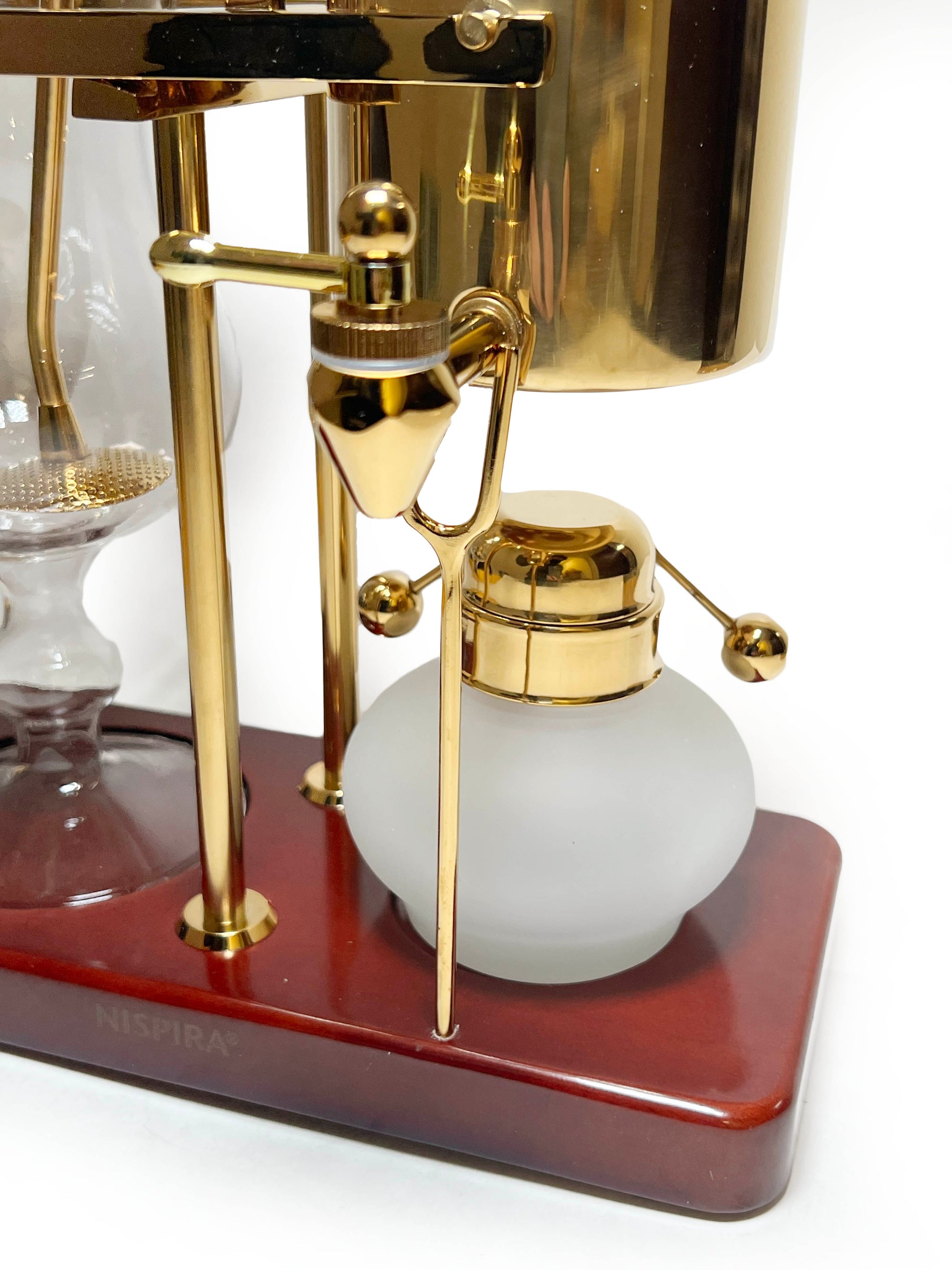 Nispira Belgian Belgium Luxury Royal Family Balance Syphon Siphon Coffee Maker Gold Color 1 Set