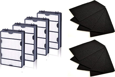 Nispira True HEPA  + Carbon Pre Filters for Holmes Air Purifier HAPF600 HAPF600D HAPF600D-U2 Filter B